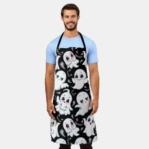 Baby Ghosts Spooky Cute Halloween Mood Apron