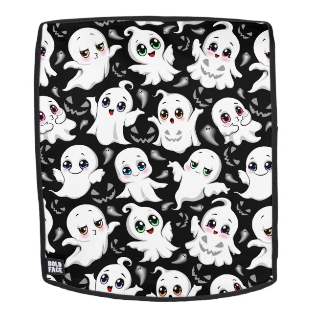 Baby Ghosts Spooky Cute Halloween Mood Backpack (Removable Face)