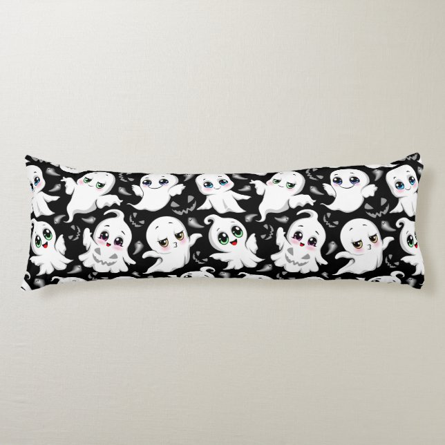 Baby Ghosts Spooky Cute Halloween Mood Body Cushion (Front)