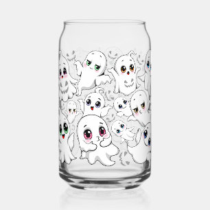 Baby Ghosts Spooky Cute Halloween Mood Can Glass