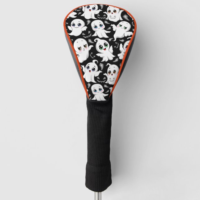 Baby Ghosts Spooky Cute Halloween Mood Golf Head Cover (Front)