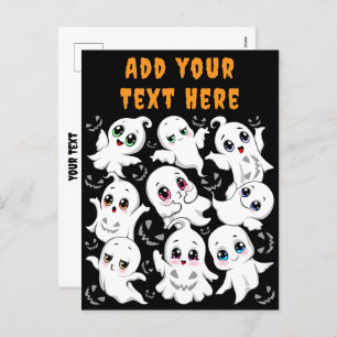 Baby Ghosts Spooky Cute Halloween Mood Holiday Postcard