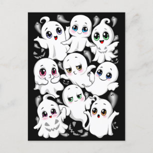 Baby Ghosts Spooky Cute Halloween Mood Holiday Postcard