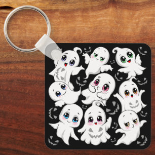 Baby Ghosts Spooky Cute Halloween Mood Key Ring