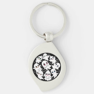 Baby Ghosts Spooky Cute Halloween Mood Key Ring