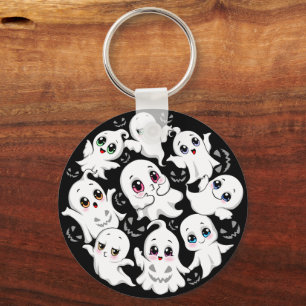 Baby Ghosts Spooky Cute Halloween Mood Key Ring