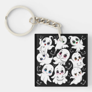 Baby Ghosts Spooky Cute Halloween Mood Key Ring