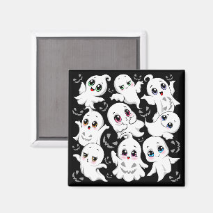 Baby Ghosts Spooky Cute Halloween Mood Magnet