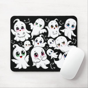 Baby Ghosts Spooky Cute Halloween Mood Mouse Mat