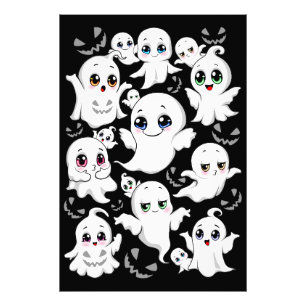 Baby Ghosts Spooky Cute Halloween Mood Photo Print
