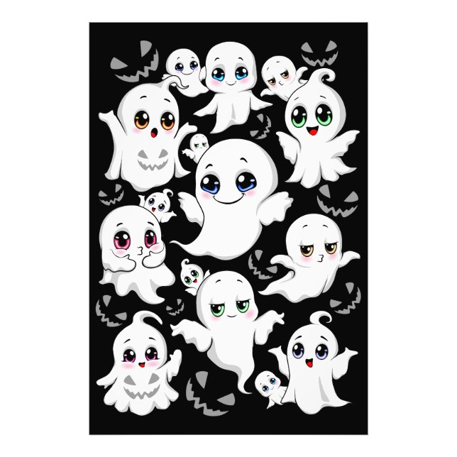 Baby Ghosts Spooky Cute Halloween Mood Photo Print (Front)