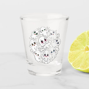 Baby Ghosts Spooky Cute Halloween Mood Shot Glass