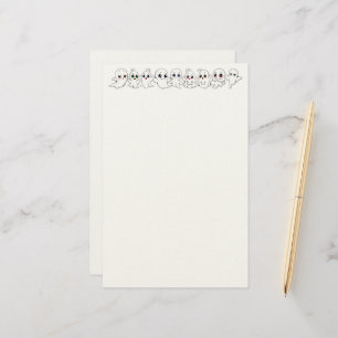 Baby Ghosts Spooky Cute Halloween Mood Stationery