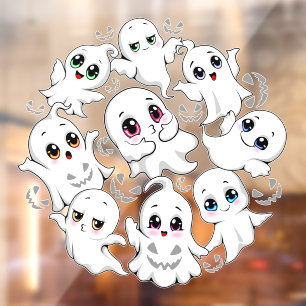 Baby Ghosts Spooky Cute Halloween Mood Window Cling