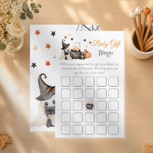 Baby Gift Bingo Halloween Gender Reveal Game