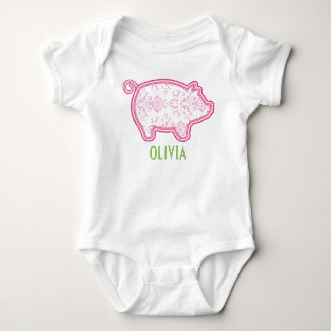 Baby Gift - Little Piglet Bodysuit (Front)