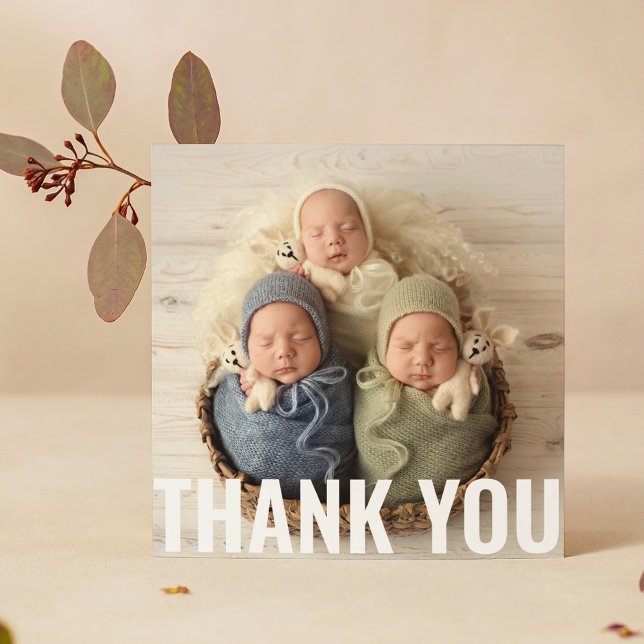 Baby Gift Triplets Thank You Newborn Baby Shower (Creator Uploaded)