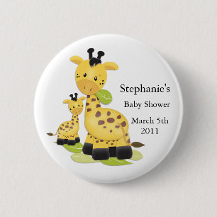 Baby Giraffe Baby Button