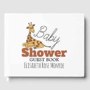Baby Giraffe, Baby Shower Guest Book