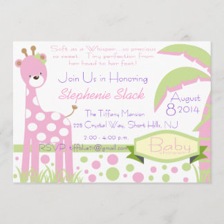 Baby Giraffe Baby Shower Invitation