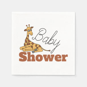 Baby Giraffe, Baby Shower Napkin