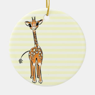 Baby Giraffe Ceramic Tree Decoration