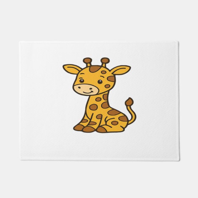 baby giraffe Classic T-Shirt Doormat (Front)