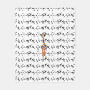 Baby Giraffe Fleece Blanket