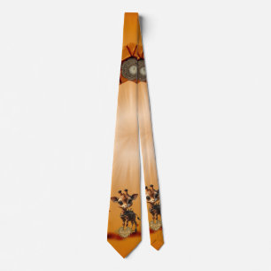 Baby giraffe in steampunk-cartoon tie