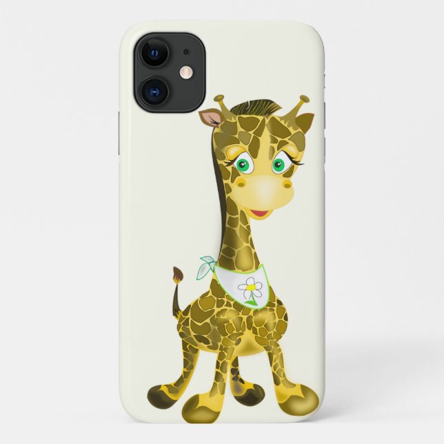 Baby Giraffe iPhone Case Gift - Choose Colours (Back)