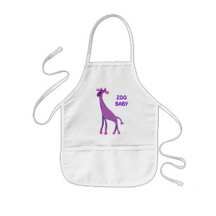 Baby giraffe kids apron