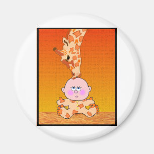 Baby & Giraffe Magnet