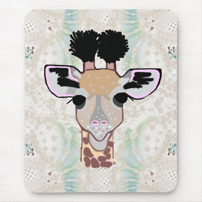 Baby Giraffe Mouse Mat (Front)