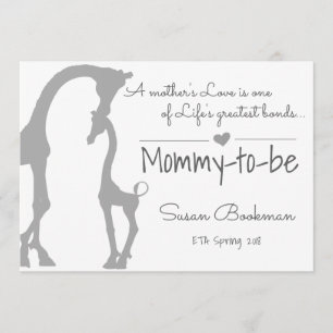 Baby Giraffe Mummy To Be Pregnancy Announcement