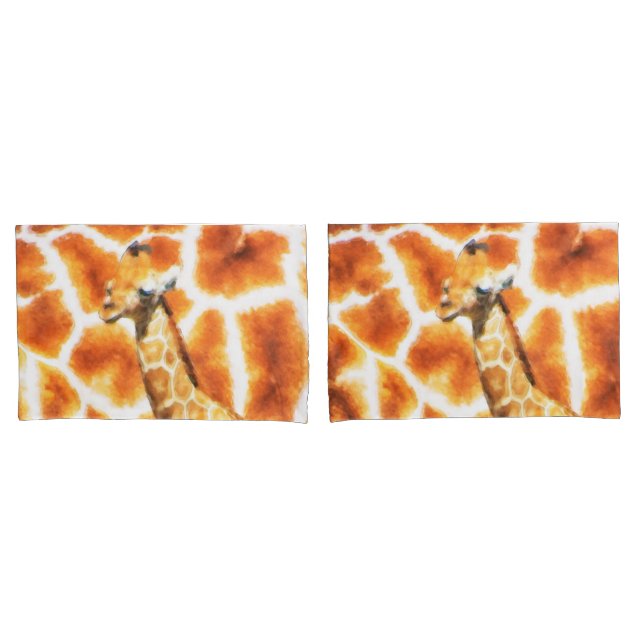 Baby Giraffe Pillowcase (Front-Set)
