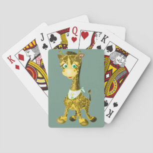 Baby Giraffe Playing Cards _ Your Colors