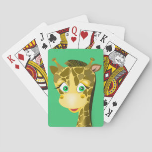 Baby Giraffe Playing Cards - Your Colours