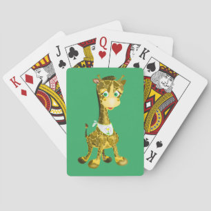 Baby Giraffe Playing Cards Your Colours