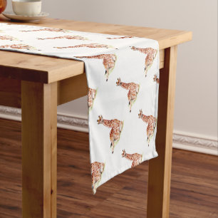 Baby Giraffe Short Table Runner