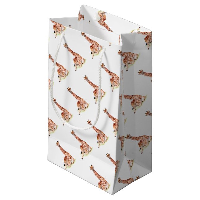 Baby Giraffe Small Gift Bag (Front Angled)