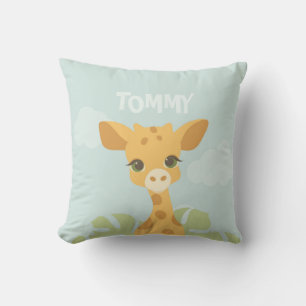 Baby Giraffe Throw Pillow