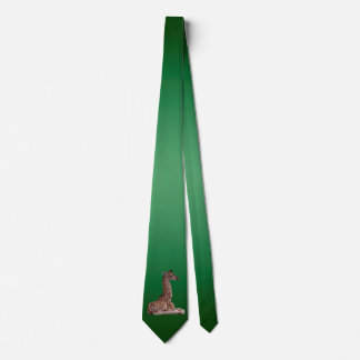 Baby Giraffe Tie Double Sided (Light/Dark Green)