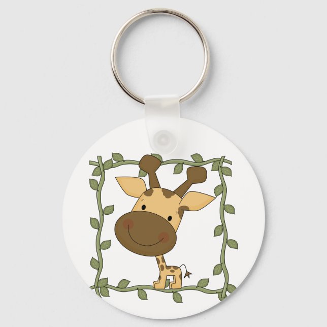 Baby Giraffe Tshirts and Gifts Key Ring (Front)