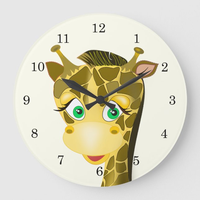 Baby Giraffe Wall Clock (Front)