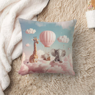 Baby Giraffe with all his friends Cushion