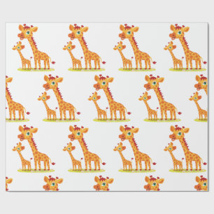 Baby Giraffe Wrapping paper