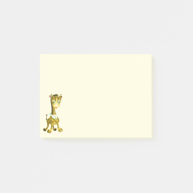 Baby Giraffe - Your Colour Post-it Notes (Front)