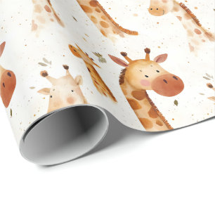 Baby Giraffes  Wrapping Paper