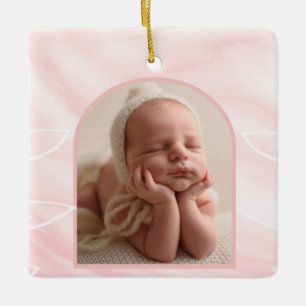 Baby Girl 1st Personalised Christmas Ornament