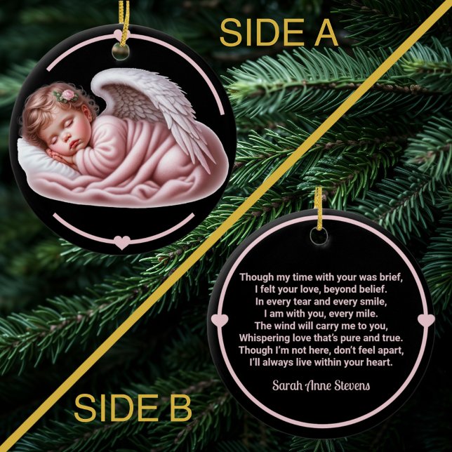 Baby Girl Angel Memorial Ceramic Tree Decoration (Creator Uploaded)